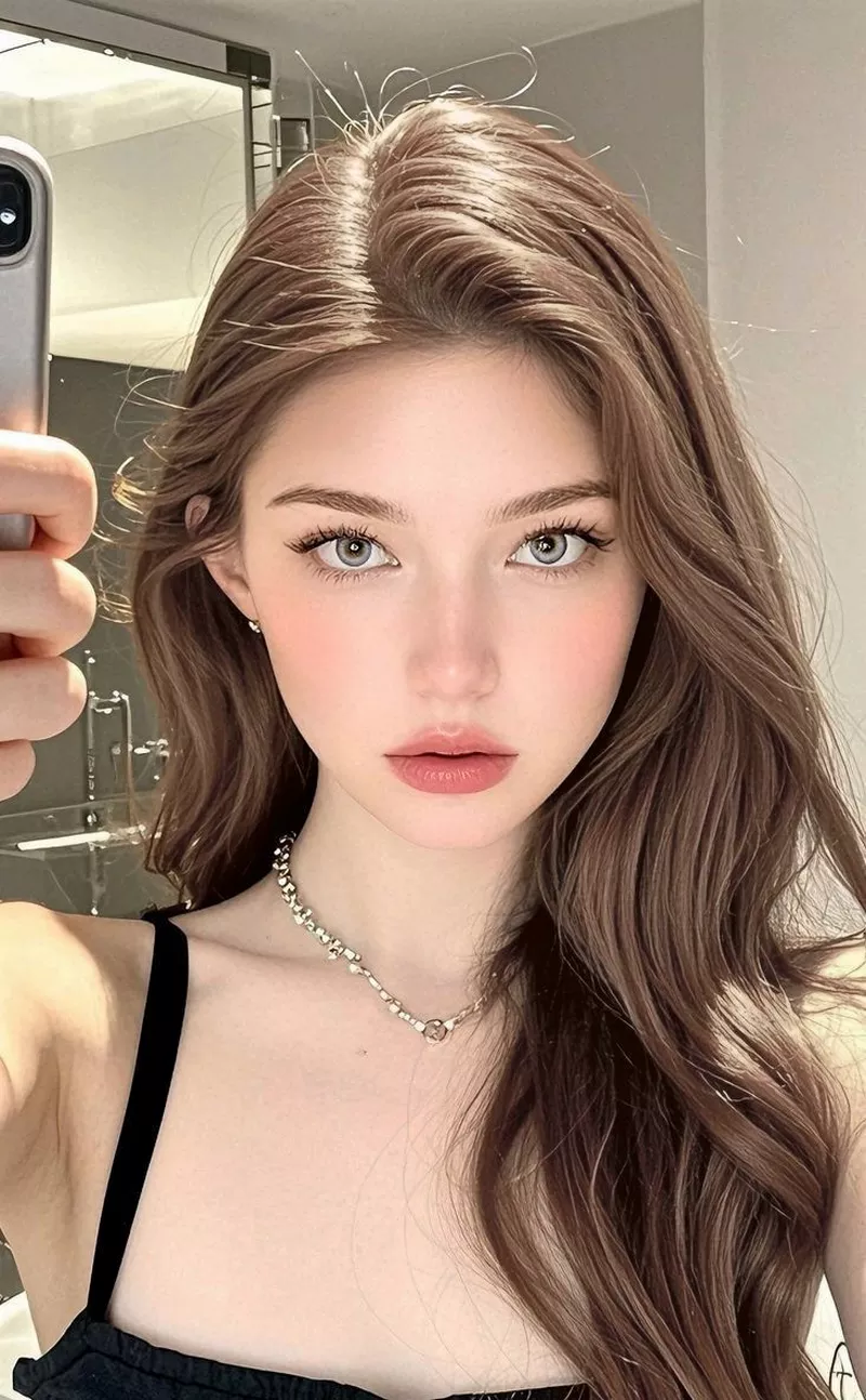 Ảnh gái xinh chụp cận mặt nét đẹp tự nhiên