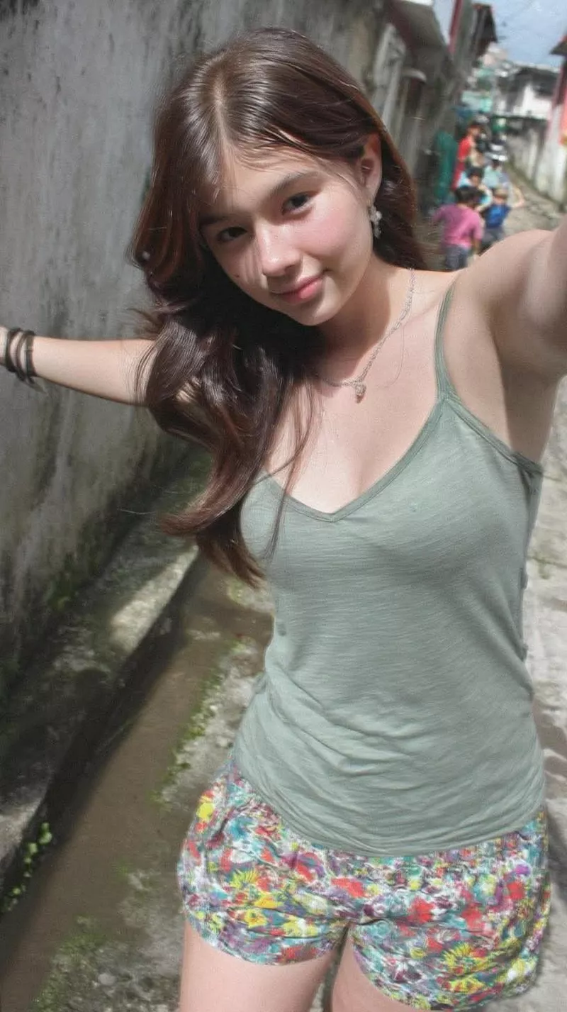 Ảnh gái xinh tạo dáng dễ thương đáng yêu