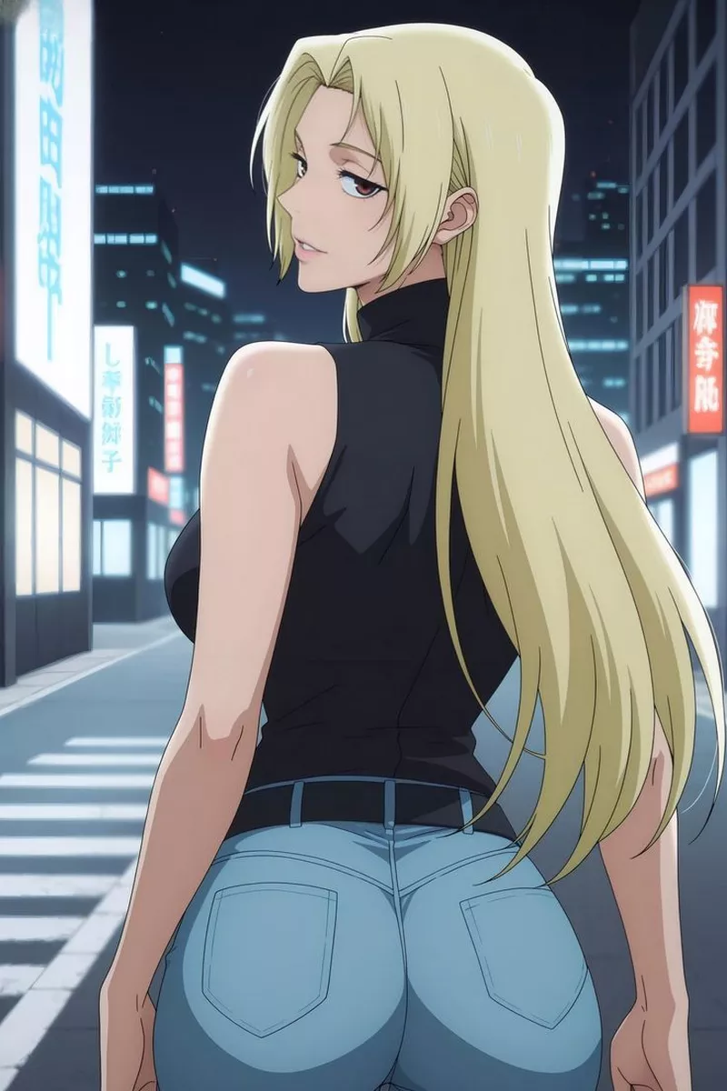 Anime girl sexy tạo dáng nhẹ nhàng đầy mê hoặc