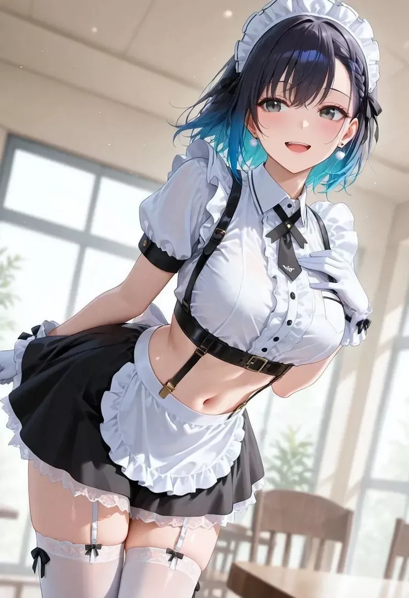 Nhân vật nữ anime quyến rũ phong cách anime art